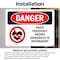 Signmission Radiation & Laser Sign, 7 in H x 10 in W, Vinyl Decal, Rectangle OS-2PACK-DS-D-710-L-1687 - alternate 5